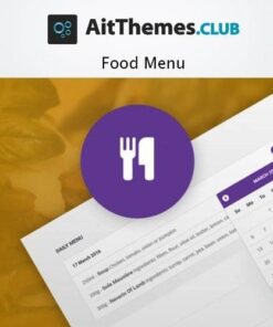 Ait food menu - World Plugins GPL - Gpl plugins cheap