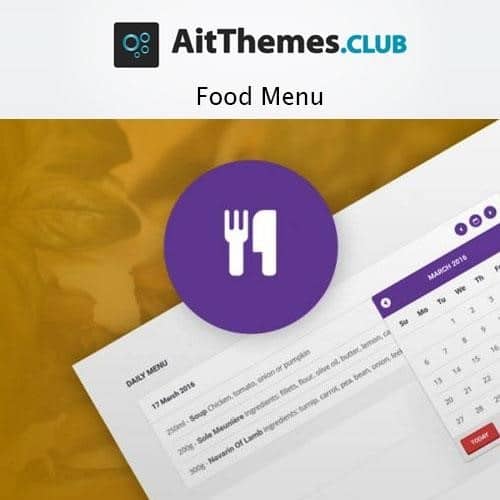 Ait food menu - World Plugins GPL - Gpl plugins cheap
