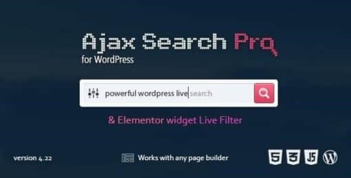 Ajax search pro live wordpress search and filter plugin - World Plugins GPL - Gpl plugins cheap