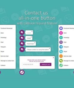 All in one support button and callback request whatsapp messenger telegram livechat and more… - World Plugins GPL - Gpl plugins cheap