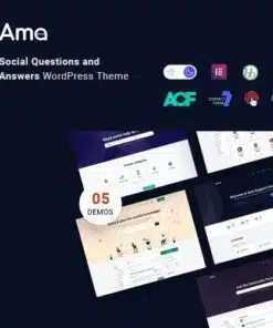Ama bbpress forum wordpress theme with social questions and answers - World Plugins GPL - Gpl plugins cheap