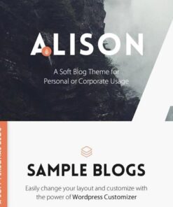 Anne alison soft personal blog theme - World Plugins GPL - Gpl plugins cheap