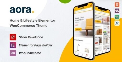 Aora home and lifestyle elementor woocommerce theme - World Plugins GPL - Gpl plugins cheap