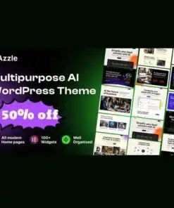 Azzle saas and tech startup elementor wordpress theme - World Plugins GPL - Gpl plugins cheap