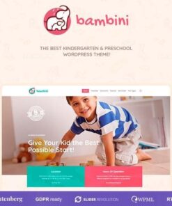 Bambini pre school and kindergarten theme - World Plugins GPL - Gpl plugins cheap