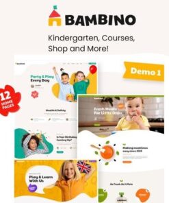 Bambino child and baby care wordpress theme - World Plugins GPL - Gpl plugins cheap