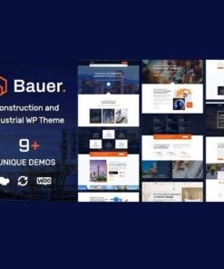 Bauer construction and industrial wordpress theme - World Plugins GPL - Gpl plugins cheap