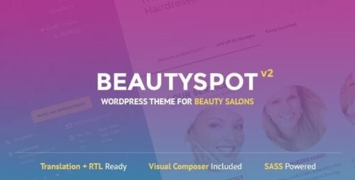 Beautyspot wordpress theme for beauty salons - World Plugins GPL - Gpl plugins cheap