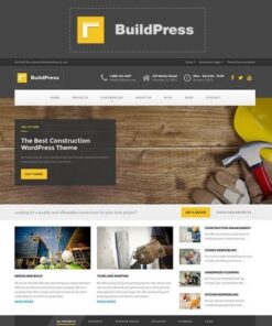 Buildpress multi purpose construction and landscape wp theme - World Plugins GPL - Gpl plugins cheap