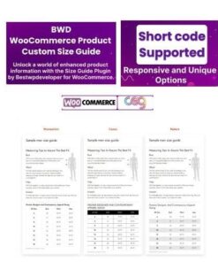 Bwd product custom size guide for woocommerce - World Plugins GPL - Gpl plugins cheap