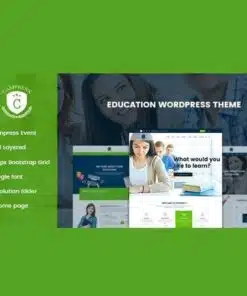 Campress responsive education wordpress theme - World Plugins GPL - Gpl plugins cheap