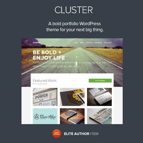 Cluster a bold portfolio wordpress theme - World Plugins GPL - Gpl plugins cheap