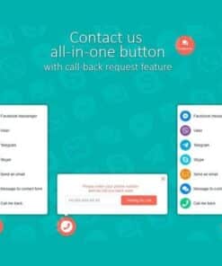 Contact us all in one button with callback request feature for wordpress - World Plugins GPL - Gpl plugins cheap