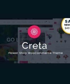 Creta flower shop woocommerce wordpress theme - World Plugins GPL - Gpl plugins cheap