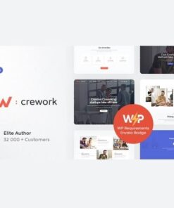 Crework coworking and creative space wordpress theme - World Plugins GPL - Gpl plugins cheap