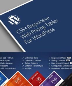 Css3 responsive wordpress compare pricing tables - World Plugins GPL - Gpl plugins cheap