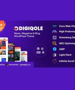 Digiqole news magazine wordpress theme - World Plugins GPL - Gpl plugins cheap