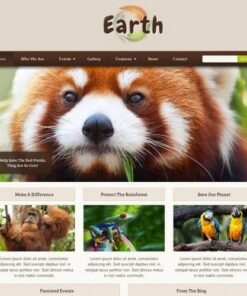 Earth eco environmental nonprofit wordpress theme - World Plugins GPL - Gpl plugins cheap