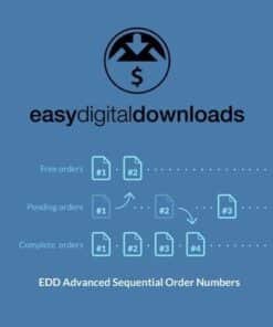 Easy digital downloads advanced sequential order numbers - World Plugins GPL - Gpl plugins cheap