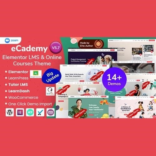 Ecademy education lms and online coaching courses wordpress theme - World Plugins GPL - Gpl plugins cheap