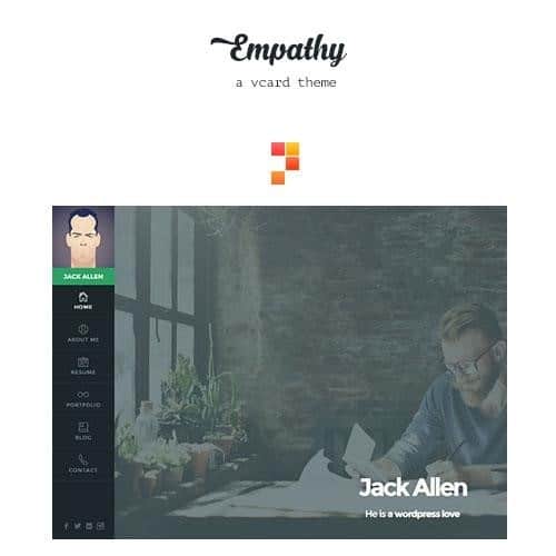 Empathy a vcard wordpress theme - World Plugins GPL - Gpl plugins cheap