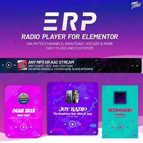 Erplayer radio player for elementor - World Plugins GPL - Gpl plugins cheap