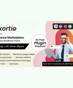 Exertio freelance marketplace wordpress theme - World Plugins GPL - Gpl plugins cheap