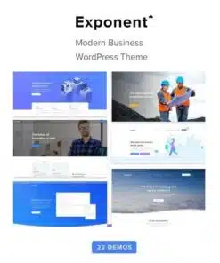 Exponent modern multi purpose business wordpress theme - World Plugins GPL - Gpl plugins cheap