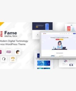 Fame digital technology service wordpress theme - World Plugins GPL - Gpl plugins cheap