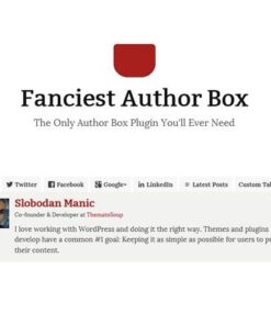 Fanciest author box - World Plugins GPL - Gpl plugins cheap