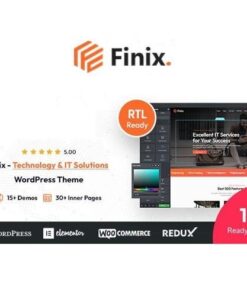 Finix technology and it solutions wordpress theme and rtl ready - World Plugins GPL - Gpl plugins cheap