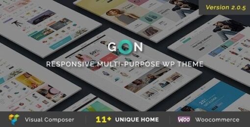 Gon responsive multi purpose wordpress theme - World Plugins GPL - Gpl plugins cheap