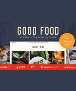 Good food recipe magazine and culinary blog theme - World Plugins GPL - Gpl plugins cheap
