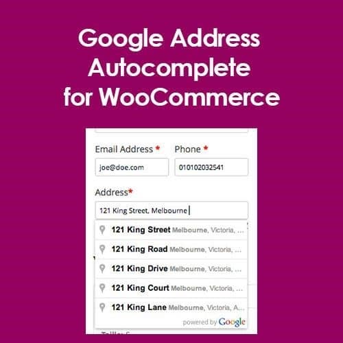 Google address autocomplete for woocommerce - World Plugins GPL - Gpl plugins cheap