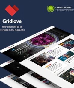 Gridlove creative grid style news and magazine wordpress theme - World Plugins GPL - Gpl plugins cheap