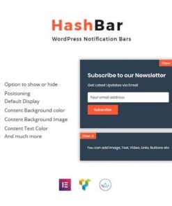 Hashbar pro wordpress notification bar - World Plugins GPL - Gpl plugins cheap