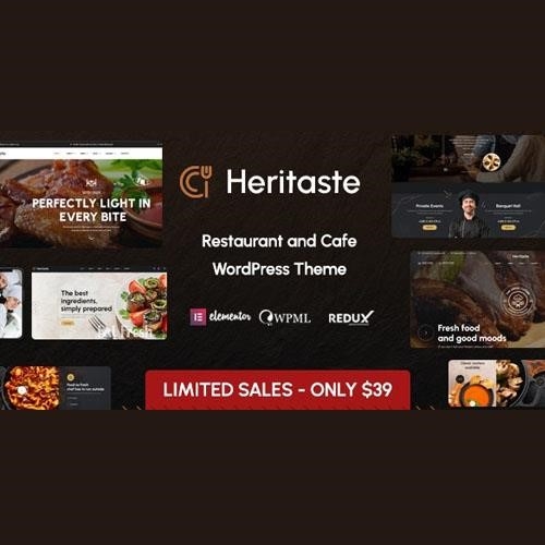 Heritaste restaurant wordpress theme - World Plugins GPL - Gpl plugins cheap