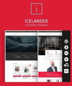 Icelander accessible business portfolio and woocommerce wordpress theme - World Plugins GPL - Gpl plugins cheap