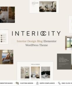 Interiocity home decor blog and interior design magazine wordpress theme - World Plugins GPL - Gpl plugins cheap