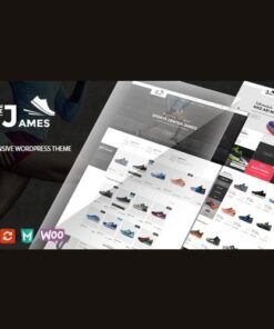 James responsive woocommerce shoes theme - World Plugins GPL - Gpl plugins cheap