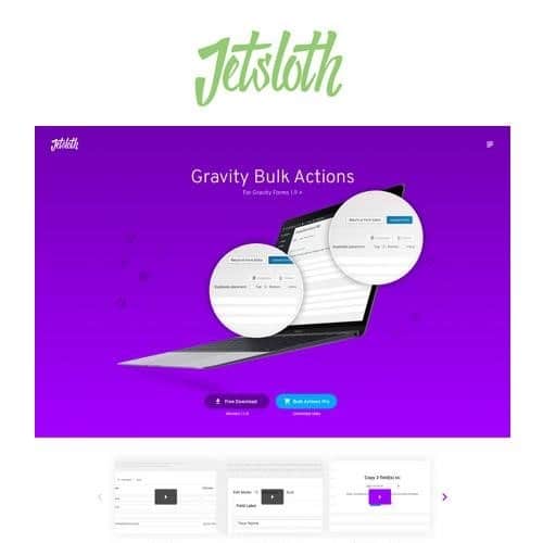 Jetsloth gravity forms bulk actions pro - World Plugins GPL - Gpl plugins cheap