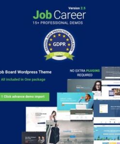 Jobcareer job board responsive wordpress theme - World Plugins GPL - Gpl plugins cheap