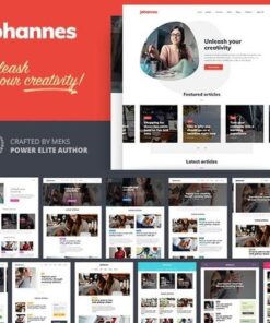 Johannes personal blog theme for authors and publishers - World Plugins GPL - Gpl plugins cheap