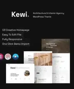 Kewi architecture and interior agency wordpress theme - World Plugins GPL - Gpl plugins cheap