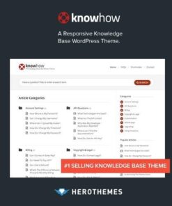 Knowhow a knowledge base wordpress theme - World Plugins GPL - Gpl plugins cheap
