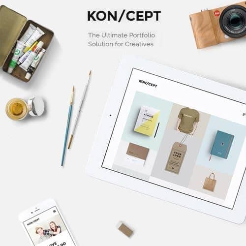 Kon cept a portfolio theme for creative people - World Plugins GPL - Gpl plugins cheap