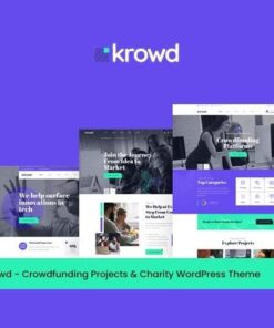Krowd crowdfunding and charity wordpress theme - World Plugins GPL - Gpl plugins cheap