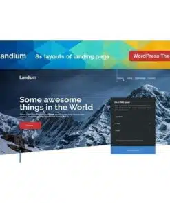 Landium app landing page wordpress - World Plugins GPL - Gpl plugins cheap
