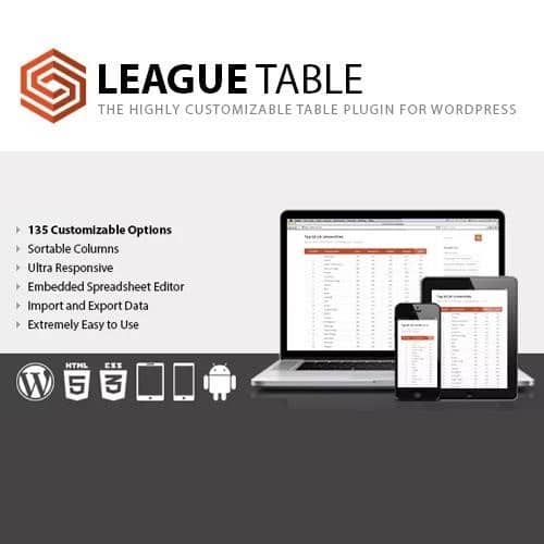 League table - World Plugins GPL - Gpl plugins cheap