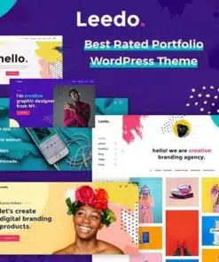 Leedo modern colorful and creative portfolio wordpress theme - World Plugins GPL - Gpl plugins cheap